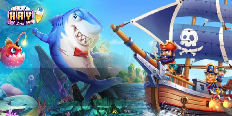 Hệ thống phòng chơi và giao diện hải tặc bắn cá